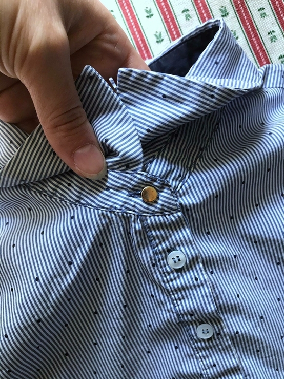 Приталенная рубашка в полоску Zara размер XS (можно на подростка), фото №5