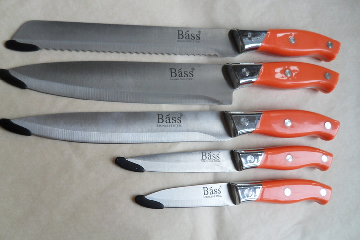 Набор кухонных ножей Bass 5шт, фото №2