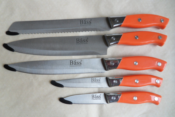 Набор кухонных ножей Bass 5шт, фото №7