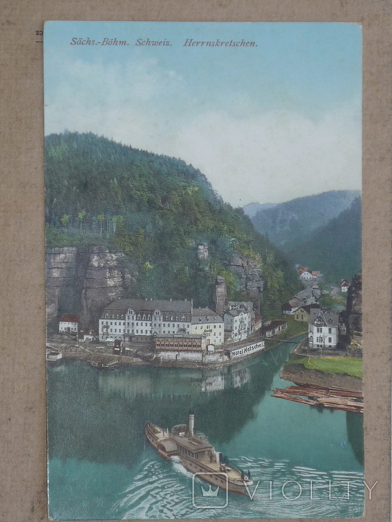 Саксонская Швейцария. Начало 20-го века.Чистая.Цветная., фото №2