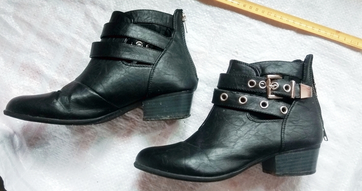 Торг демисезонные женские ботинки ботильйоны кожаные полусапожки женские р.39, фото №3