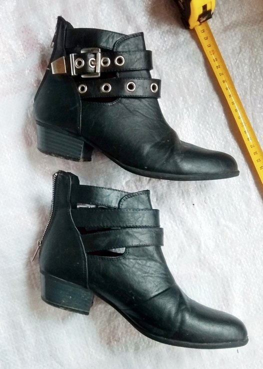 Торг демисезонные женские ботинки ботильйоны кожаные полусапожки женские р.39, фото №2