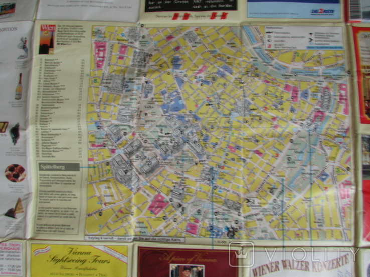 368. Карта Вены. Вена. 1996 год. Туризм., фото №7