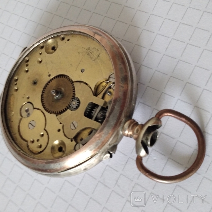 Карманные часы серебро, фото №5
