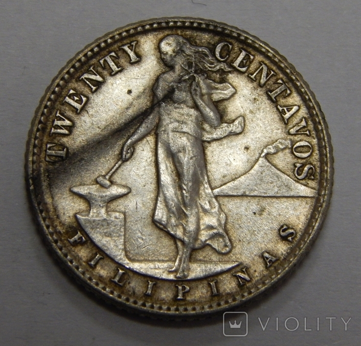20 центавос, 1945 г Филиппины