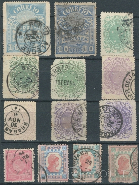 Т13 Бразилия 1890-1893 (40 евро, с разновидностями)