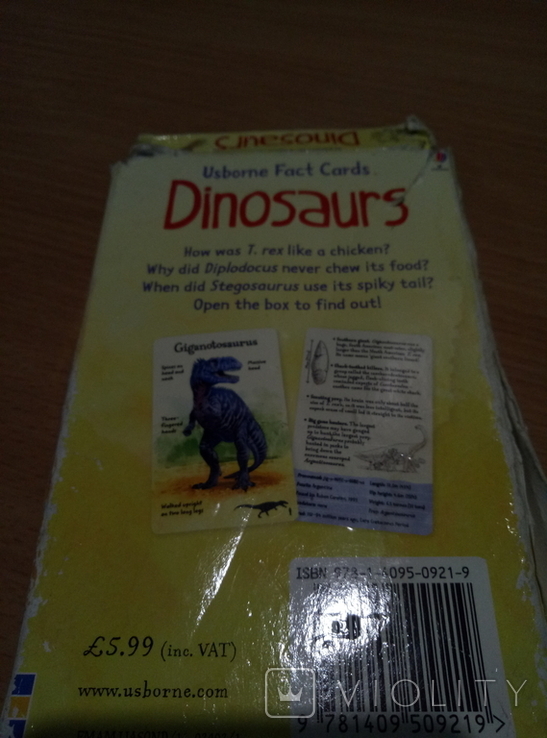 Dinosaurs Usborne Fact Cards, фото №4