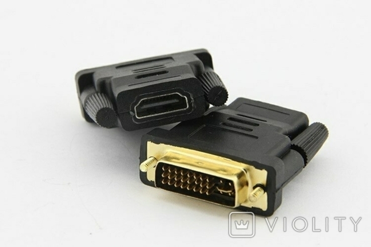 Переходник DVI 24+5 pin Male - HDMI Female 1 штука