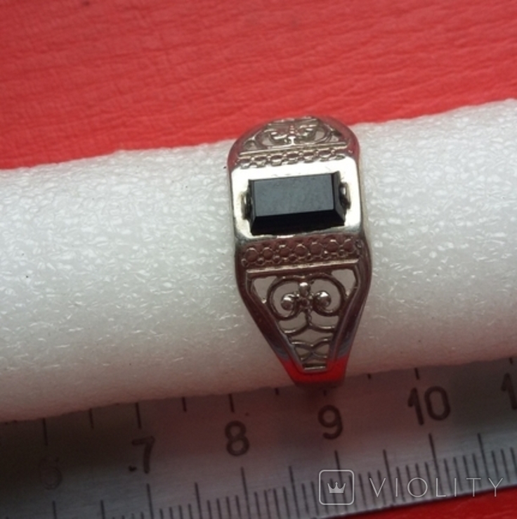 Перстень 925* с камнем, фото №3
