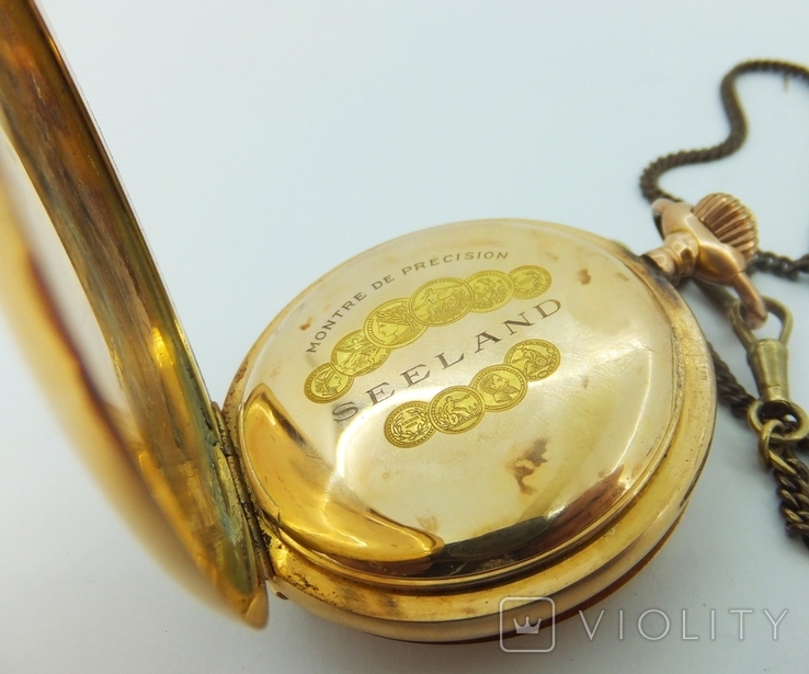 Золотые карманные часы 585 пробы + бонус, фото №6