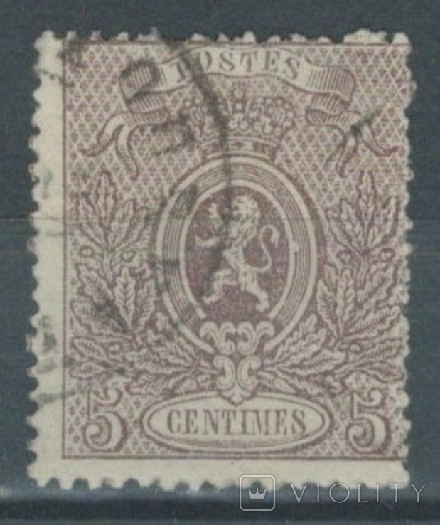 Ф02 Бельгия 1867 №22 (перф. 15, 95 евро)