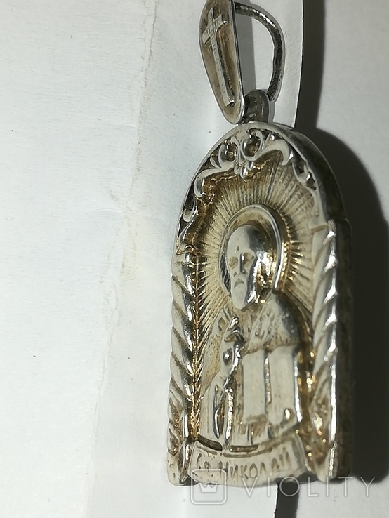 Нательная иконка Святой Николай, фото №2