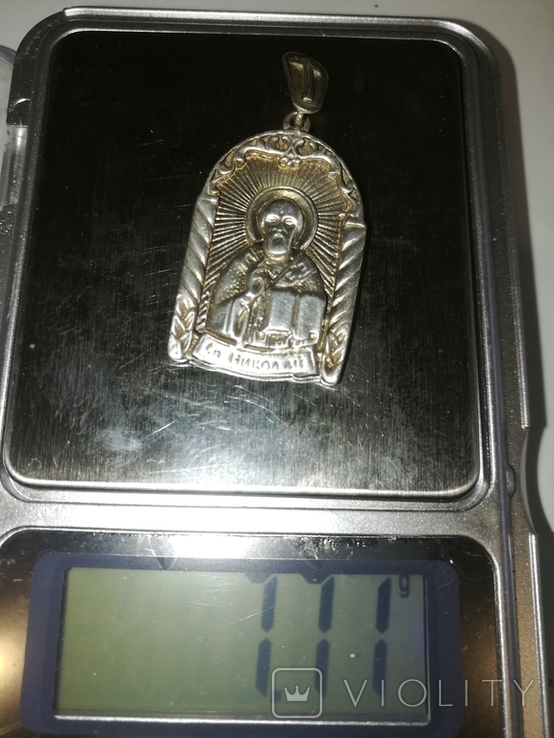 Нательная иконка Святой Николай, фото №3