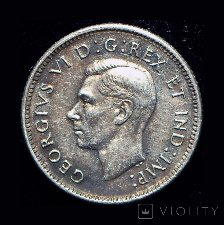 Канада 10 центов 1946 серебро