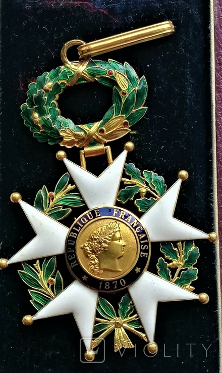 Орден Почесного легіону "Командор" ІІІ ступеню, шийний, Третя республіка, Франція, золото, фото №2