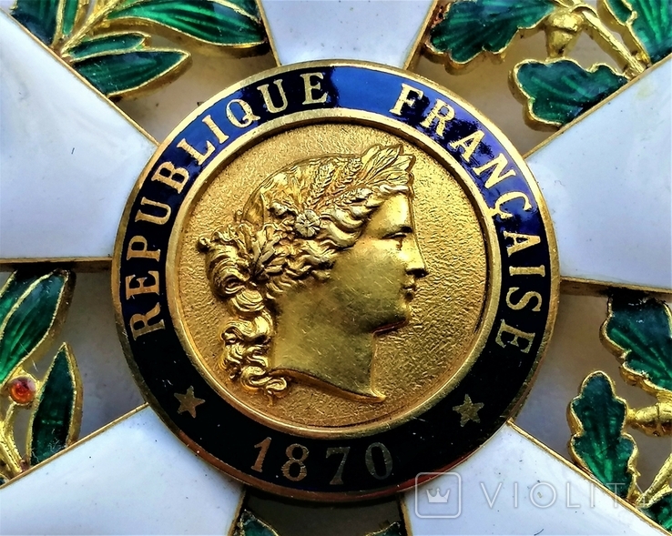 Орден Почесного легіону "Командор" ІІІ ступеню, шийний, Третя республіка, Франція, золото, фото №7