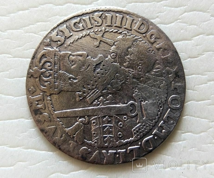 Польша. Коронный Орт Сигизмунда III. 1622 год. Быгдощ. PRVS:M (Ор2-1), фото №3