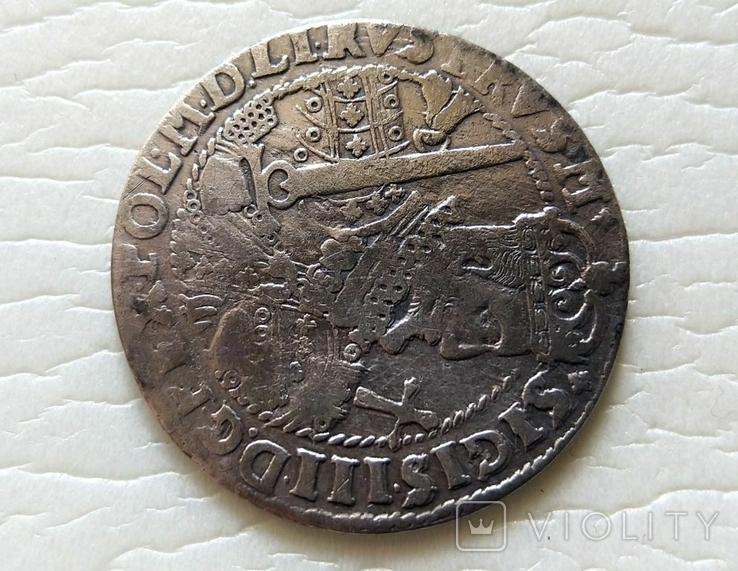 Польша. Коронный Орт Сигизмунда III. 1622 год. Быгдощ. PRVS:M (Ор2-1), фото №5