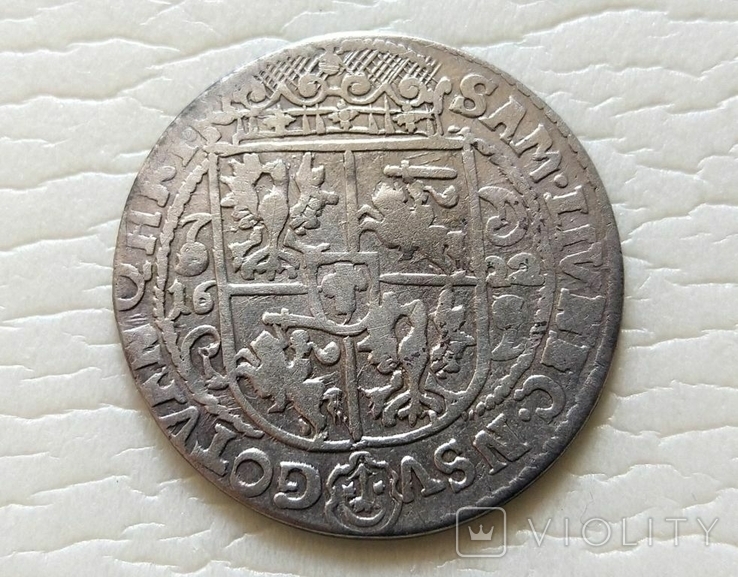 Польша. Коронный Орт Сигизмунда III. 1622 год. Быгдощ. PRVS:M (Ор2-1), фото №7