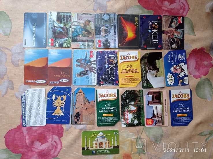 Телефоні картки України і Європи (135шт), фото №7
