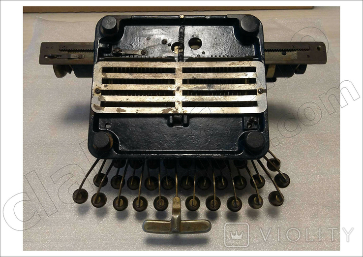 Старинная печатная машинка Weltblick Typewriter. 1910 год. (Кельн, Германия), фото №13