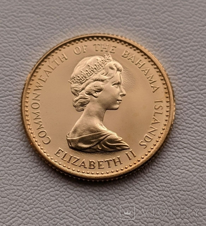 Набор из 4-х монет 1971 год Багамы золото 72,33 грама 917`, фото №10