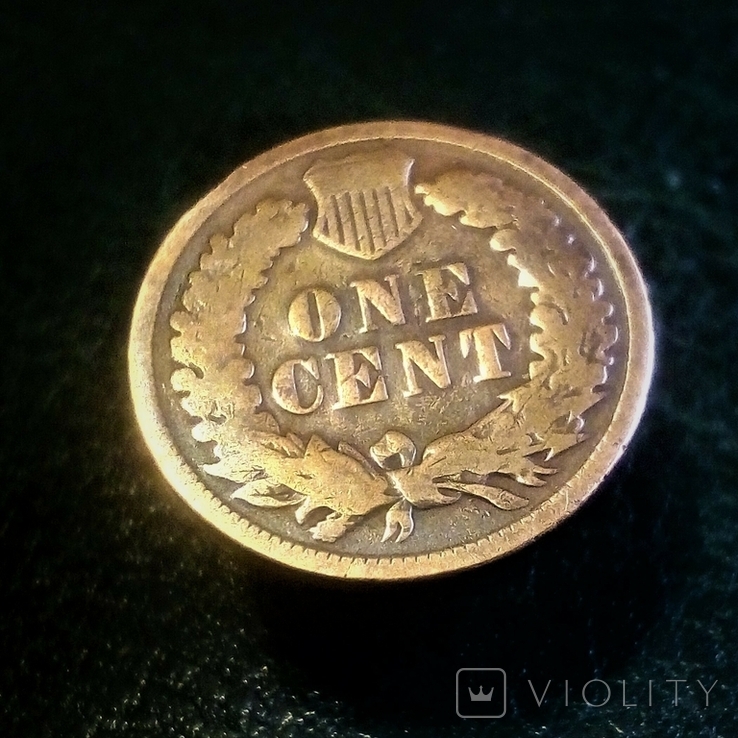 1 цент 1904 года,США."Indian Head Cent", фото №3