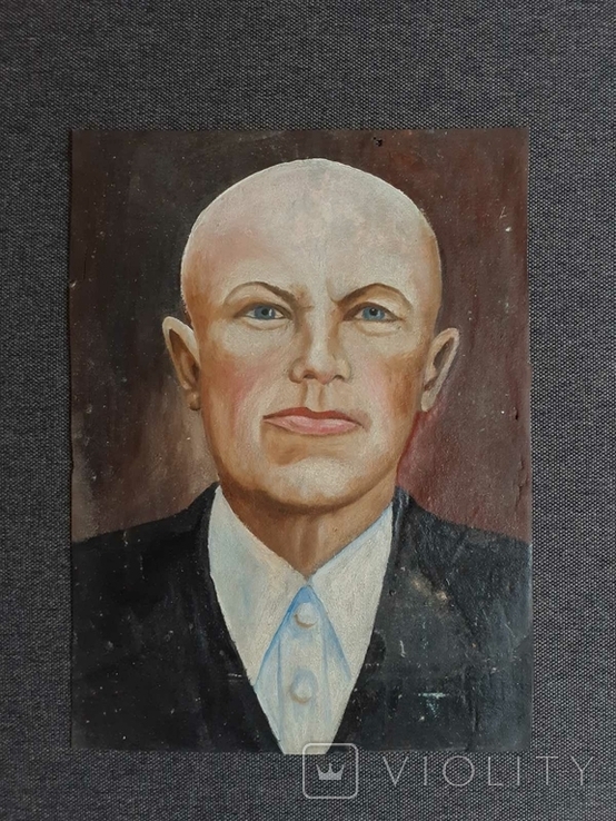 Портрет мужчины маслом на ткани