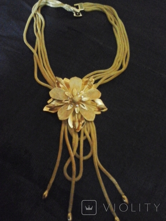 Гарнитур - ожерелье, серьги, браслет, фото №4