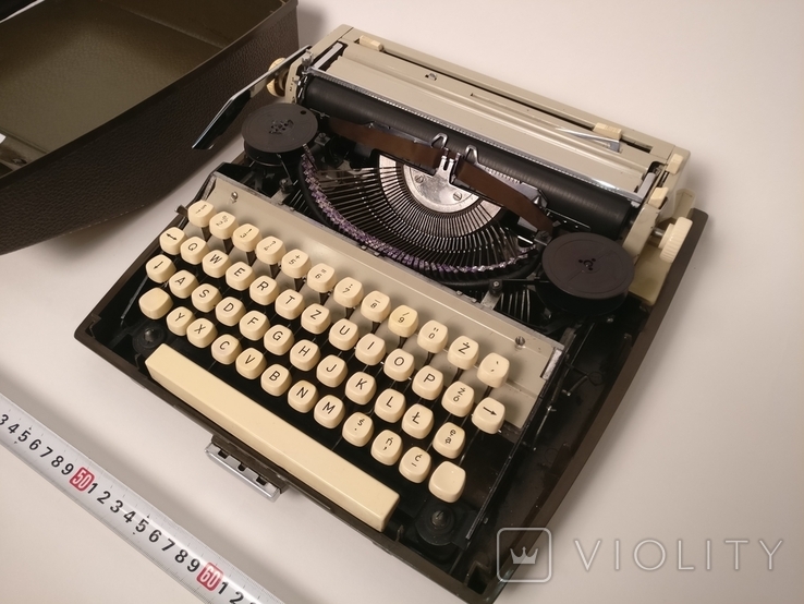 Печатная машинка посла в Польше made in Bulgaria typewriters work Машинка пишущая, фото №7