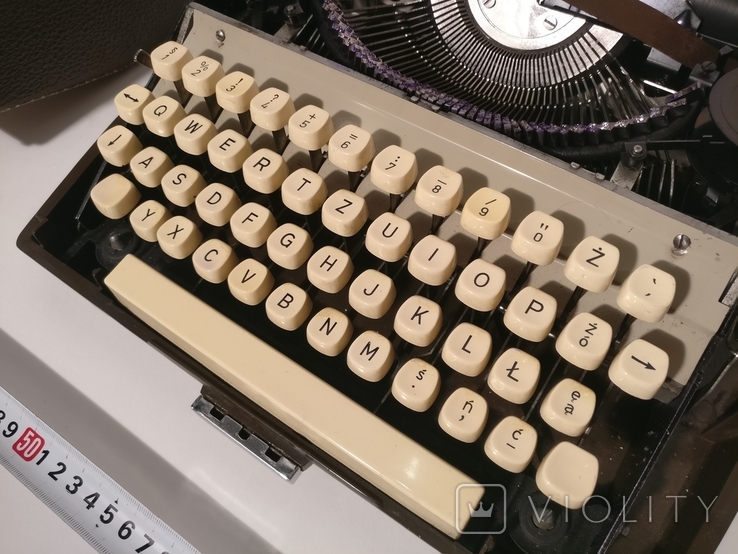 Печатная машинка посла в Польше made in Bulgaria typewriters work Машинка пишущая, фото №8