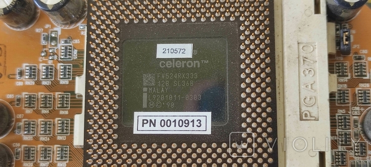 Адаптер переходник для LGA370 в Slot 1 с процессором Celeron, фото №6