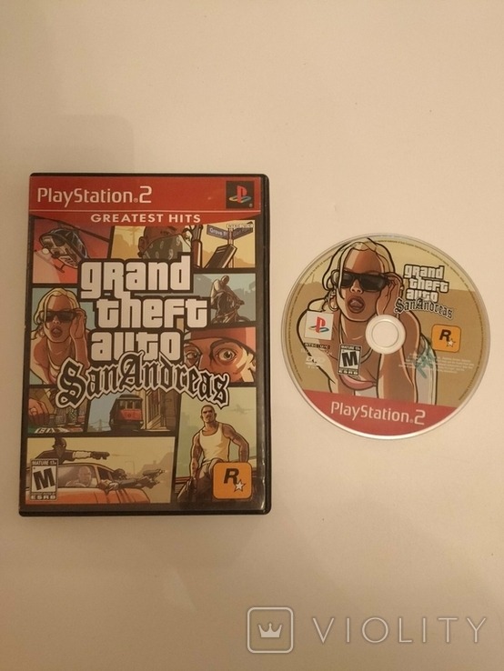 Диск Sony PlayStation 2 GTA 3 San Andreas