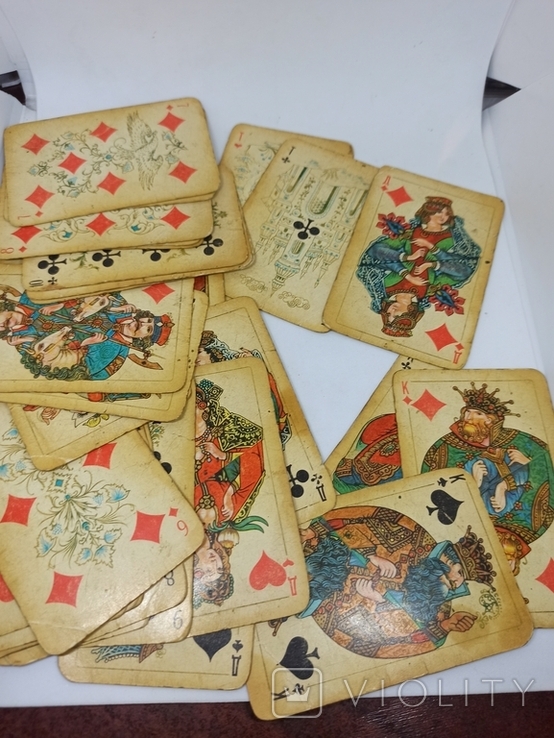 Игральные карты старые, полный комплект, фото №4