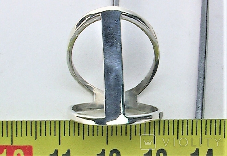 Кольцо перстень серебро 925 проба 4,09 грамма 17.5 размер, фото №6