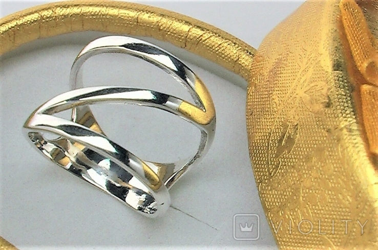 Кольцо перстень серебро 925 проба 4,25 грамма 18 размер без пробы, фото №2