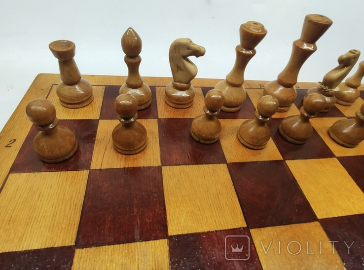Шахматы деревянные с доской, фото №4
