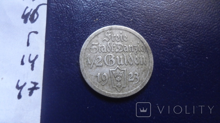 1/2 гульдена 1923 Данциг серебро (Г.15.47), фото №9