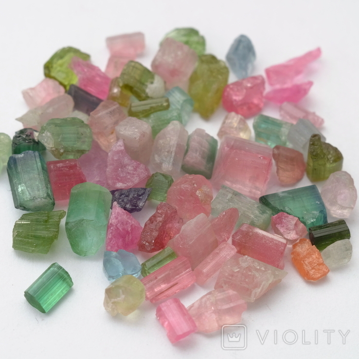 44 карат мелких кристаллов турмалина Афганистан
