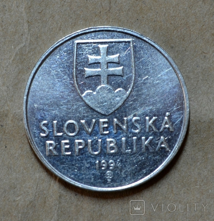 2 Крони Словаччина 1994р. монетний двір "Z", фото №2