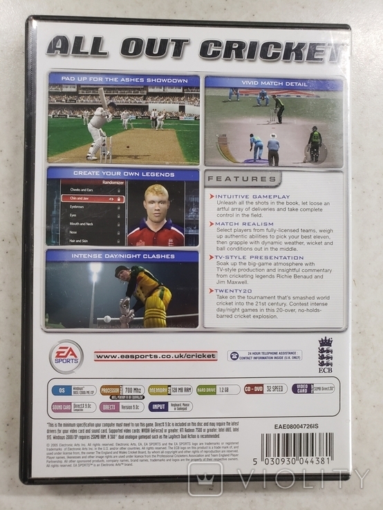 Cricket 2005 (PC) 2 discs, фото №3