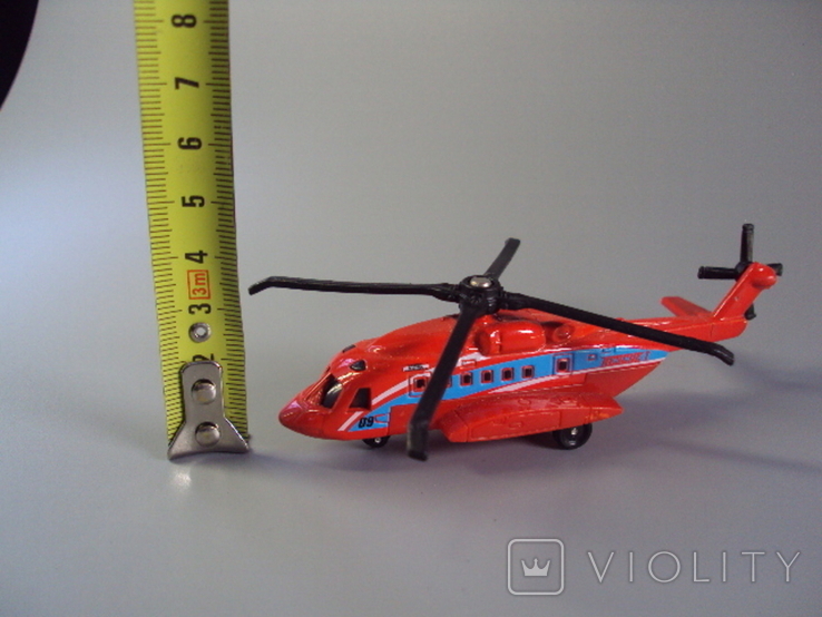 Вертолет Rescue 1 sikorsky s-02 сірникова коробка 2009 таиланд, фото №3