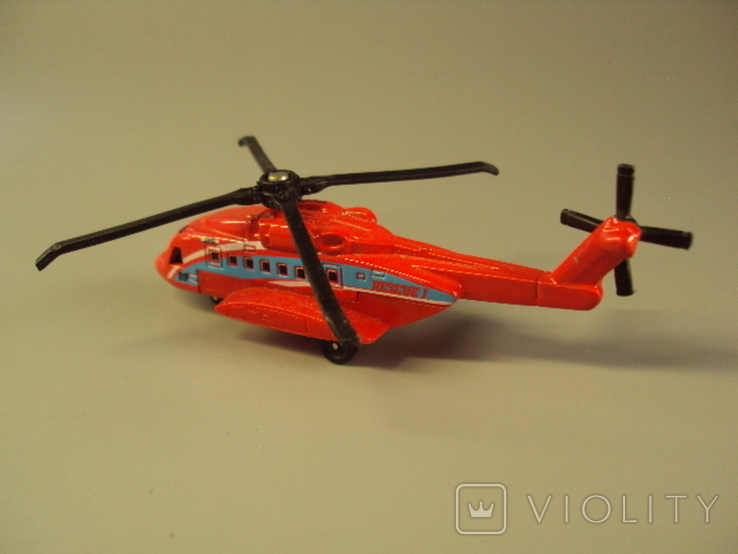 Вертолет Rescue 1 sikorsky s-02 сірникова коробка 2009 таиланд, фото №5