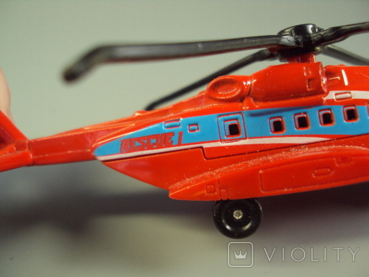 Вертолет Rescue 1 sikorsky s-02 сірникова коробка 2009 таиланд, фото №8