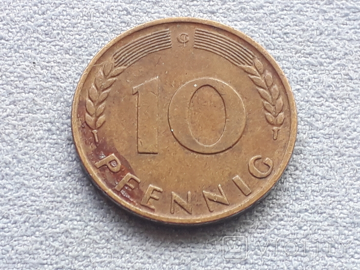 Германия 10 пфеннигов 1950 года G