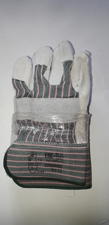 Комбинированные и спилковые рукавицы 5 пар, фото №3
