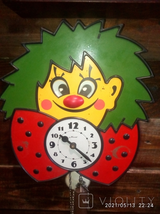 Часы настенные "Клоун" зд.Маяк
