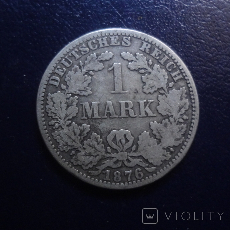1 марка 1876 Германия серебро (Г.16.6), фото №2