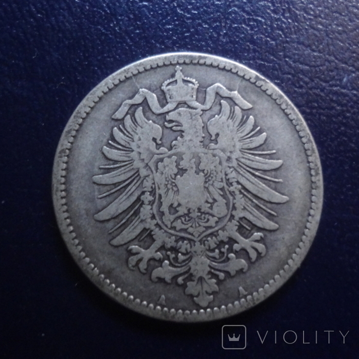 1 марка 1875 Германия серебро (Г.16.7), фото №3