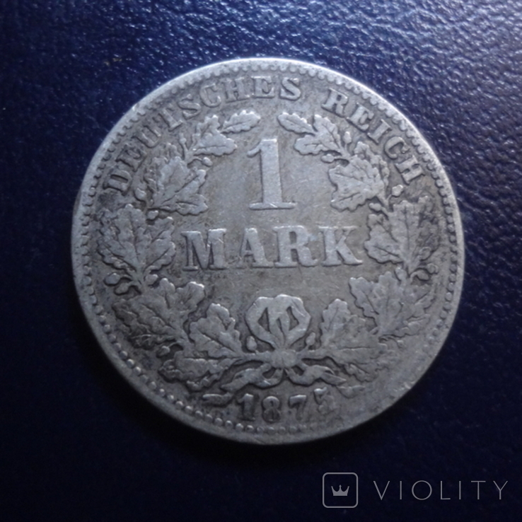 1 марка 1875 Германия серебро (Г.16.17)